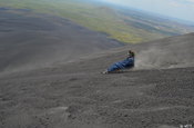 Cerro Negro - Boarding downhill Nicaragua