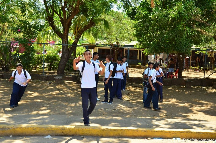Schüler in Pochomil Nicaragua
