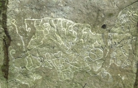 Felszeichnung Piedra Pintada
