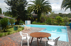 Pool der Hostería Sommergarten