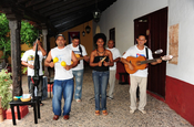 Musikgruppe in Restaurant in der Stadt Trinidad auf Kuba