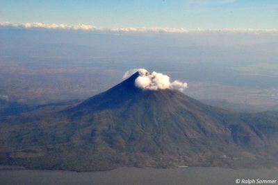 Luftaufnahme Vulkan Momotombo