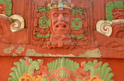 "Rosalila Tempel" im Maya Museum in Copán