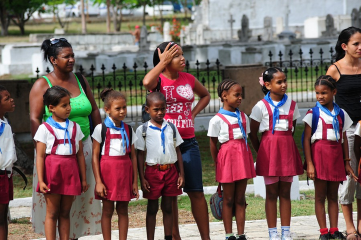 Schulklasse in Santiago de Cuba