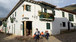 Kolonialgasse in Villa de Leyva