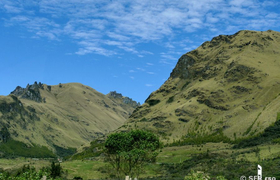 Berglandschaft in den Anden
