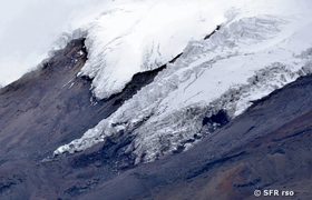 Gletscher am Vulkan Cotopaxi
