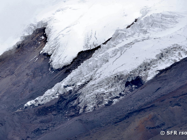 Gletscher am Vulkan Cotopaxi