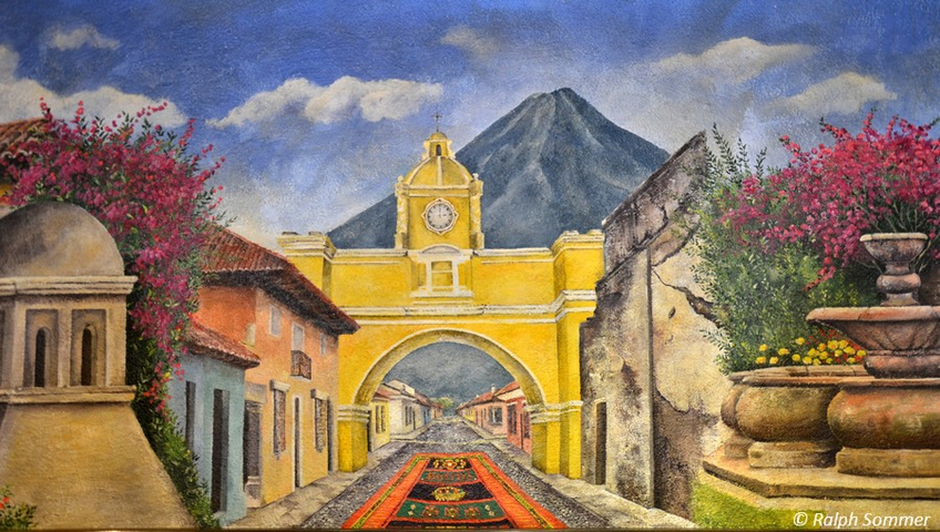 Gemälde Arco Santa Catalina in Antigua