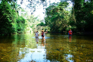 Flusswaten bei der Höhle Belize