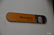 Schild Botero-Museum in Bogotá
