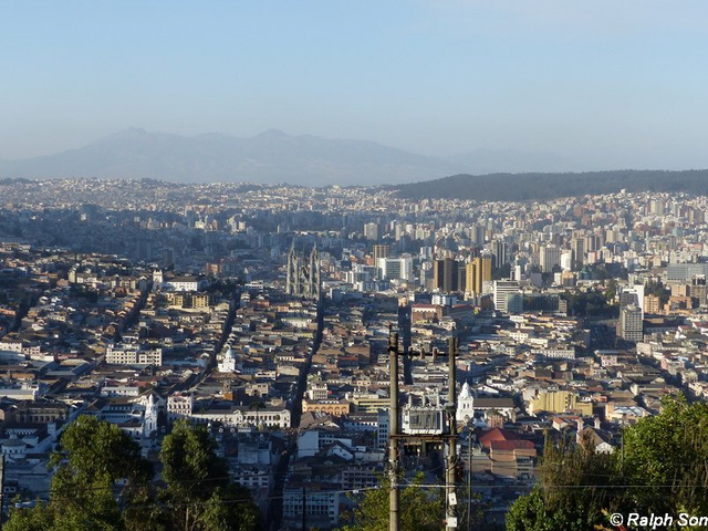 Sicht über Quito
