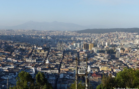 Sicht über Quito