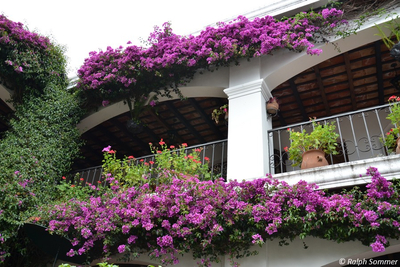 Innenhof im Hotel Santo Tomás in Chichicastenango
