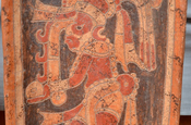 Maya-Tablett mit Kriegermotiv