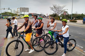 Fahrradgruppe unterwegs Cartagena