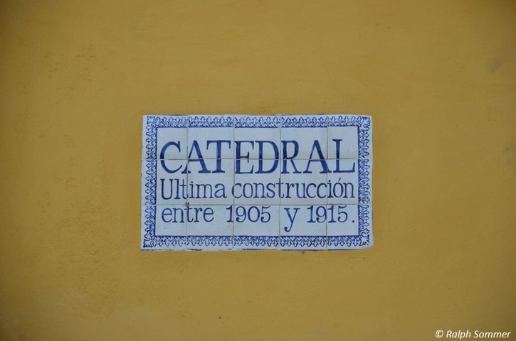 Kachelschild Kathedrale in Granada Nicaragua