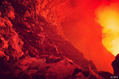Kochende Lava Masaya-Vulkan