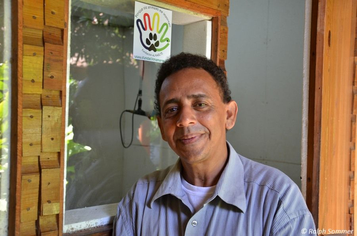 Radiosprecher bei Radio Volcán in Granada Nicaragua