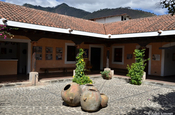 Innenhof des Musikmuseums K'Ojom in Antigua