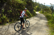 Biking durch die Berglandschaft Cocuy