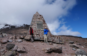 Wanderer am Chimborazo