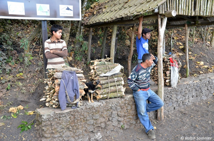 Holzträger am Nationalpark Pacaya