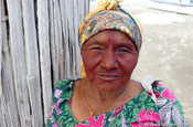 Wayuu Frau bemaltes Gesicht