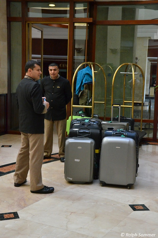 Gepäck im Hotel