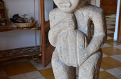 Präkolumbische Statue im Schokoladenmuseum