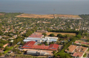 Managua aus Flugzeugperspektive Nicaragua