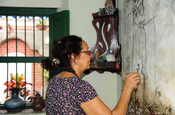 Künstlerin Martha Jimenez in Camaguey