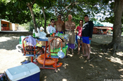 Gruppe am Strand Playa Rancho Luna in Cienfuegos