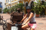 Mit dem Fahrrad unterwegs in Cartagena