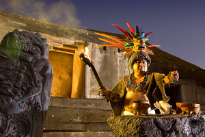 Maya-Zeremonie Tazumal El Salvador