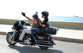 In Kuba mit der Harley