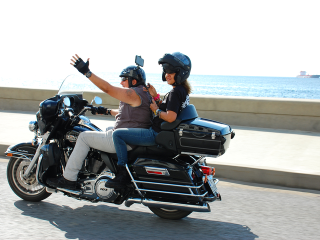 In Kuba mit der Harley