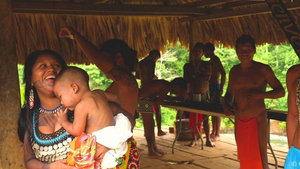 Panama Emberá Indigenes Dorf
