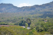 Hinterland der Mayastätte mit Blick auf Rio Copán