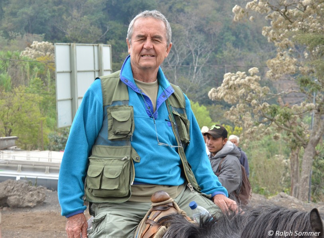 Ralph Sommer zu Pferd in Guatemala