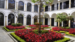 Innenhof Museum Botero in Bogotá