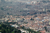 Blick vom Monserrate auf Bogotá