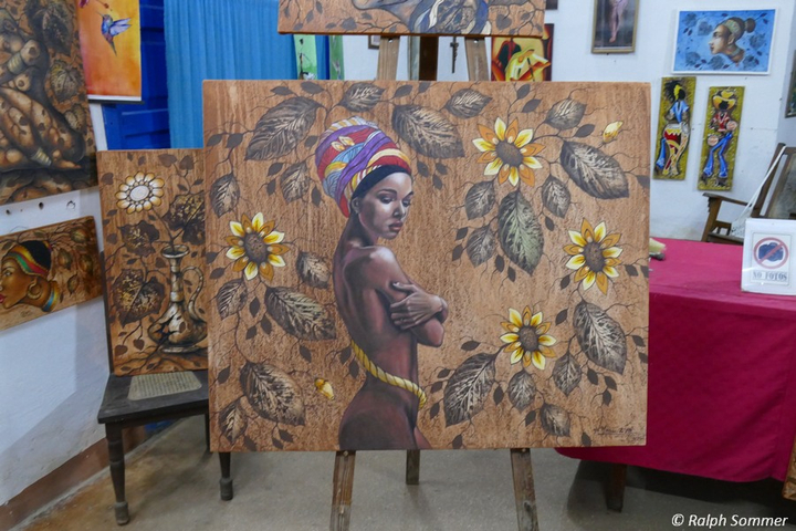 Gemälde Galerie in Trinidad auf Kuba