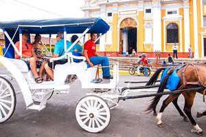 Pferdekutsche in Granada in Nicaragua