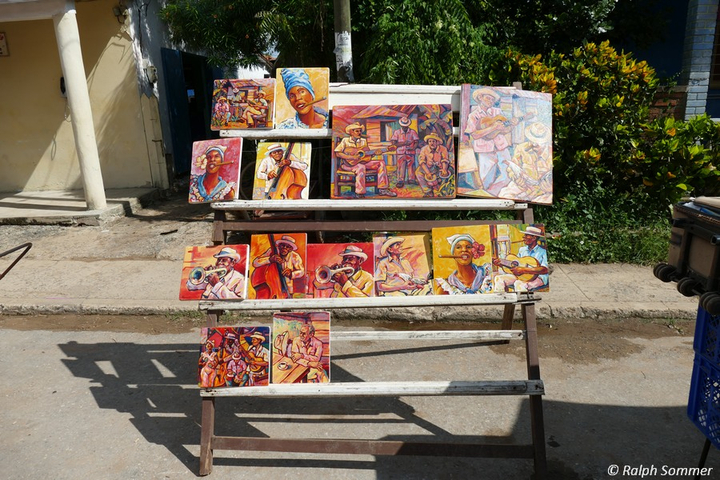 Ölbilder auf dem Kunstmarkt von Viñales auf Kuba