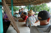 Melonenverkaufsstand im Ort Viñales auf Kuba