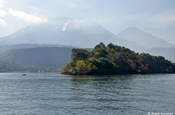 Vulkane Toliman und San Pedro am Atitlan See