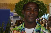 Afrokolumbianer mit Palmhut