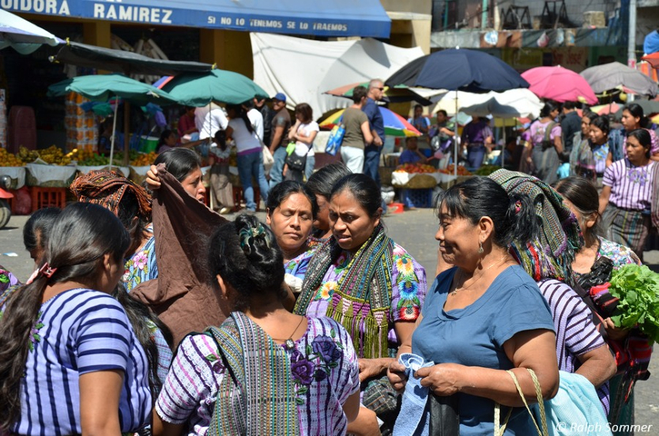 Maya Frauen auf dem Markt