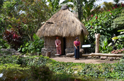 Mayahütte im Freilichtmuseum in Antigua